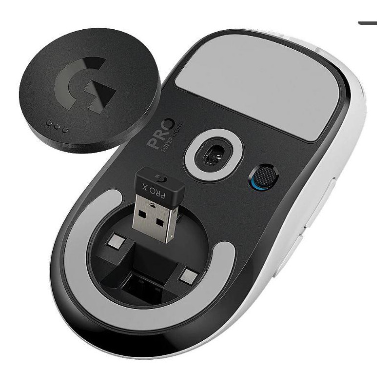 MOUSE USB OPTICAL WRL PRO X/WHITE 910-005942 LOGITECH