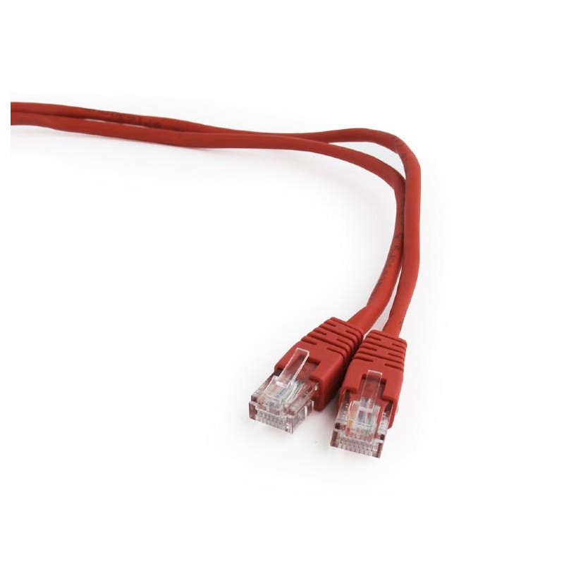 PATCH CABLE CAT5E UTP 3M/RED PP12-3M/R GEMBIRD