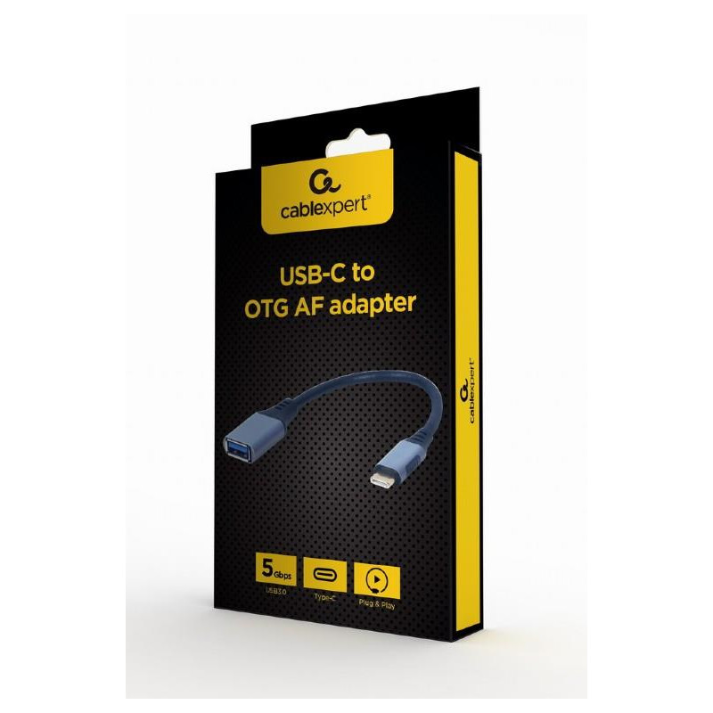 I/O ADAPTER USB-C TO USB OTG/GREY A-USB3C-OTGAF-01 GEMBIRD