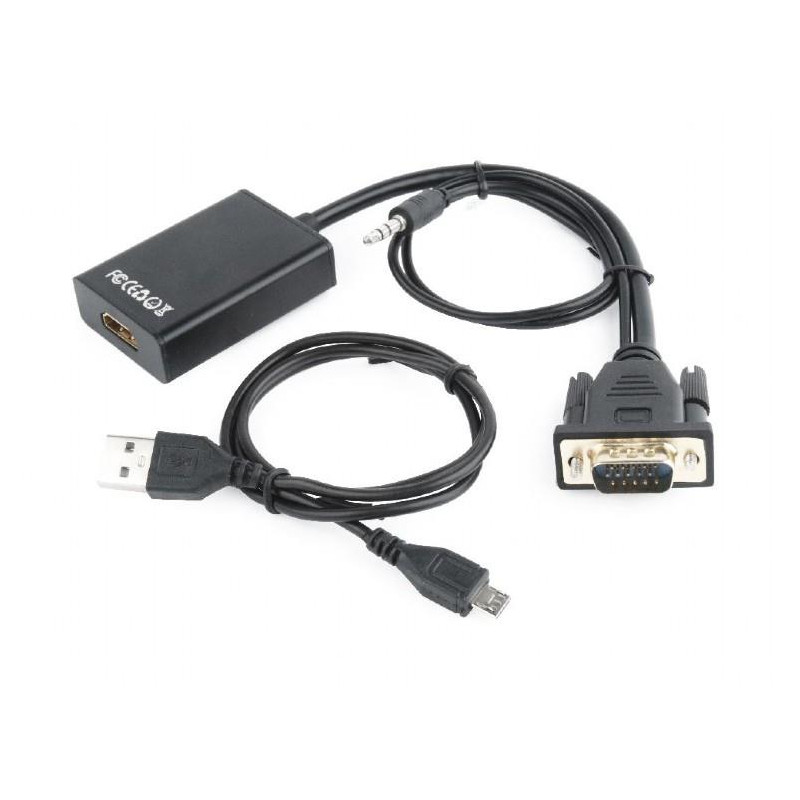 I/O ADAPTER VGA TO HDMI/A-VGA-HDMI-01 GEMBIRD
