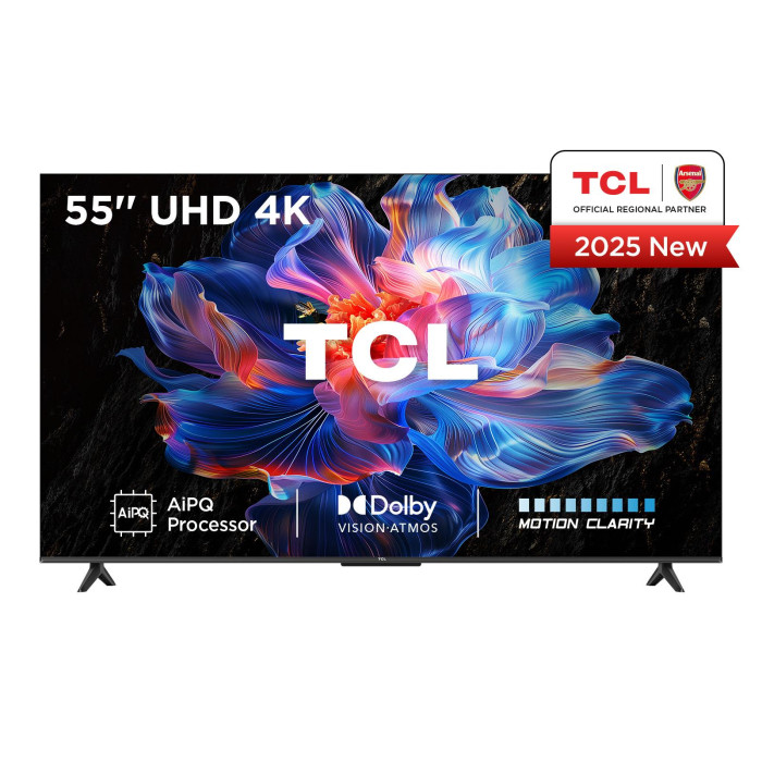 TV Set TCL 55 " 4K Ultra HD 3840 x 2160 pixels Flat 16:9 DLED 55V6C