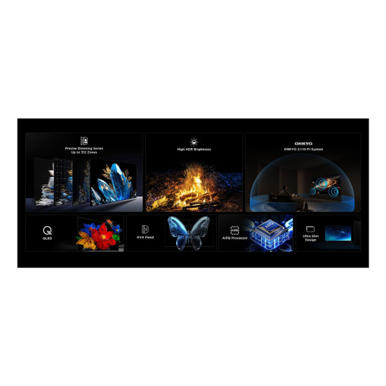 TV Set TCL 85 " 4K Ultra HD 3840 x 2160 pixels Flat 16:9 QD-Mini LED 85Q6C