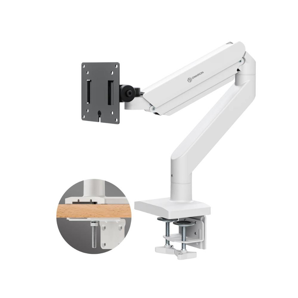 MONITOR ACC DESK MOUNT/15-42" BLK/WHT G110-BW ONKRON