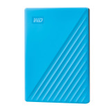 External HDD WESTERN DIGITAL My Passport 4TB USB 2.0 USB 3.0 USB 3.2 Colour Blue WDBPKJ0040BBL-WESN