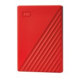 External HDD WESTERN DIGITAL My Passport 4TB USB 2.0 USB 3.0 USB 3.2 Colour Red WDBPKJ0040BRD-WESN