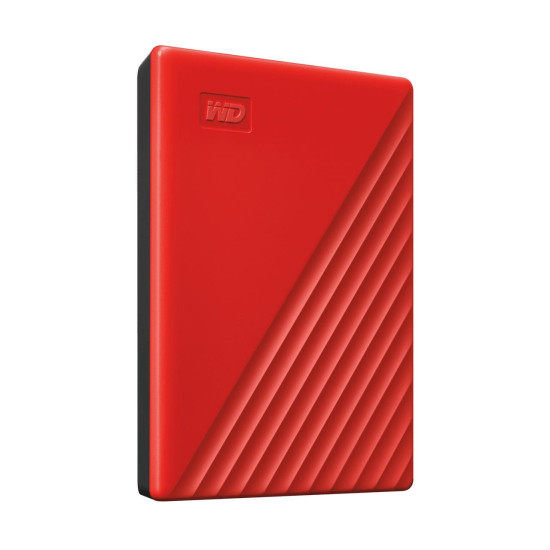 External HDD WESTERN DIGITAL My Passport 4TB USB 2.0 USB 3.0 USB 3.2 Colour Red WDBPKJ0040BRD-WESN