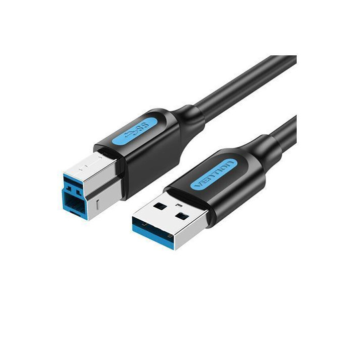 CABLE USB2.0 MALE TO MALE/0.5M BLACK COQBD VENTION
