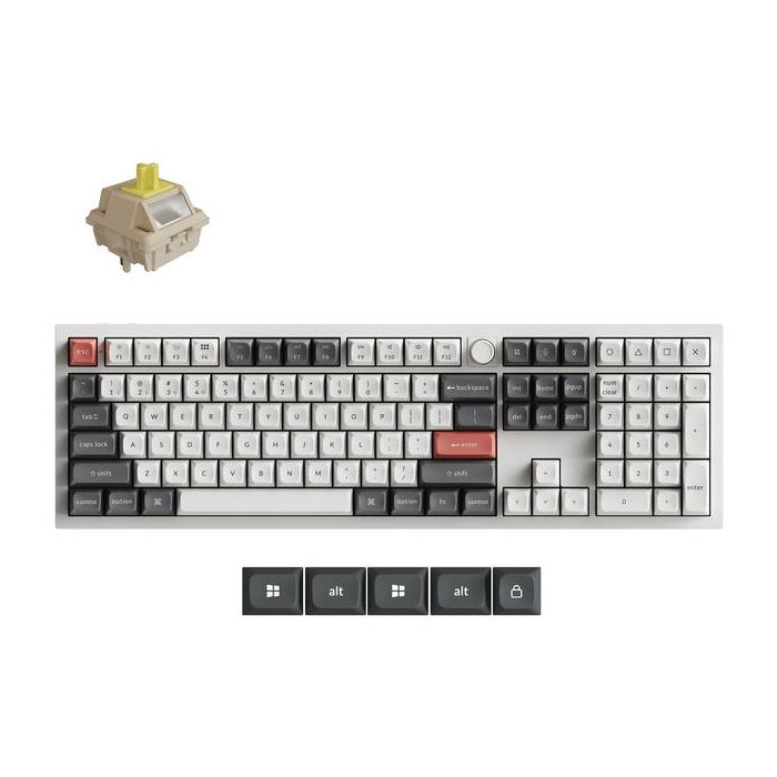 KEYBOARD WRL Q6 ULTRA/WHITE Q6U-P4 KEYCHRON