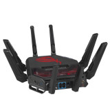 Wireless Router ASUS Wireless Router 19000 Mbps Wi-Fi 6 Wi-Fi 7 IEEE 802.11a IEEE 802.11b IEEE 802.11g IEEE 802.11n IEEE 802.11ac IEEE 802.11ax USB 2.0 USB 3.2 1x10/100/1000M 1x2.5GbE 1x10GbE Number of antennas 8 GT-BE19000