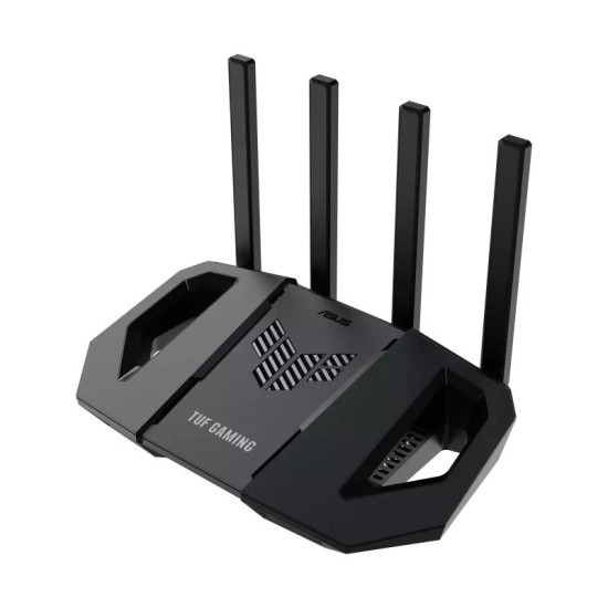 Wireless Router ASUS Wi-Fi 7 (802.11be) Data speed 2882 Mbit/s Ethernet WAN Yes WAN connection type RJ-45 Ethernet LAN Yes 5xLAN ports USB port Yes TUFGAMINGBE3600