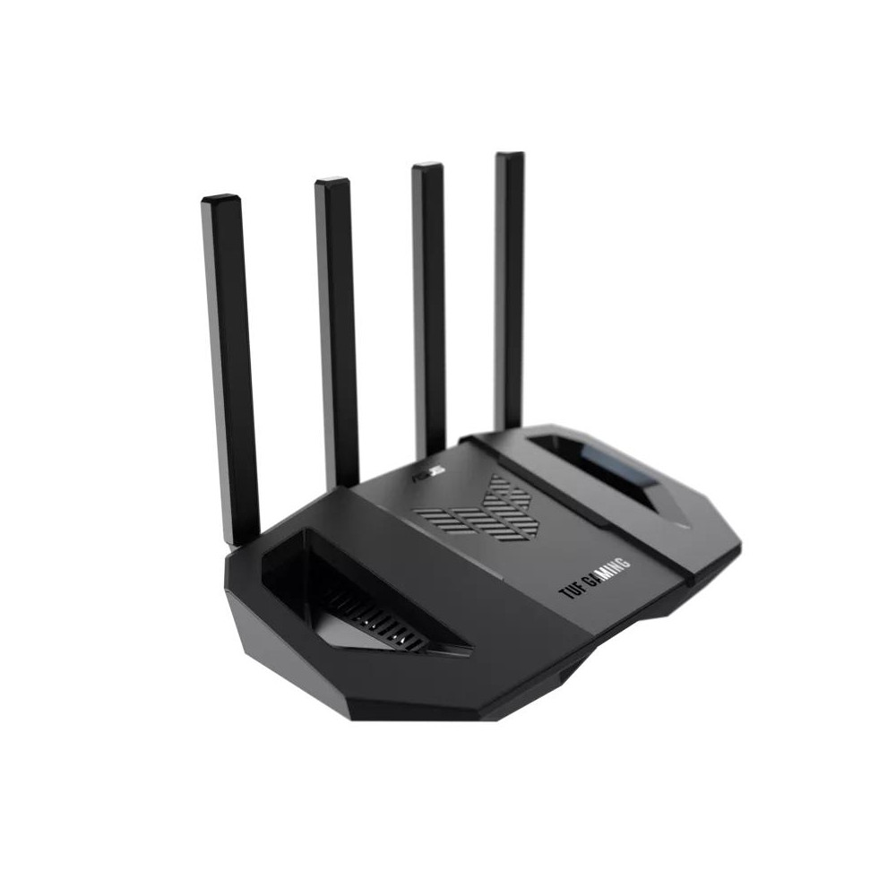 Wireless Router ASUS Wi-Fi 7 (802.11be) Data speed 2882 Mbit/s Ethernet WAN Yes WAN connection type RJ-45 Ethernet LAN Yes 5xLAN ports USB port Yes TUFGAMINGBE3600