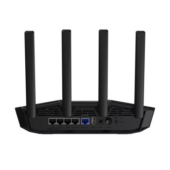 Wireless Router ASUS Wi-Fi 7 (802.11be) Data speed 2882 Mbit/s Ethernet WAN Yes WAN connection type RJ-45 Ethernet LAN Yes 5xLAN ports USB port Yes TUFGAMINGBE3600