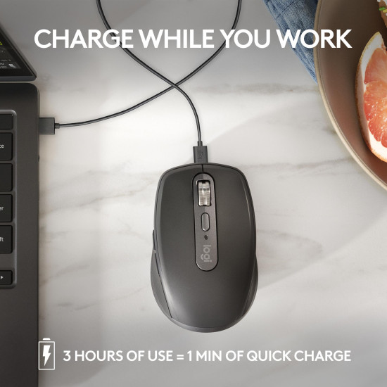 MOUSE USB WRL MX ANYWHERE 3S/GRAPHITE 910-006929 LOGITECH