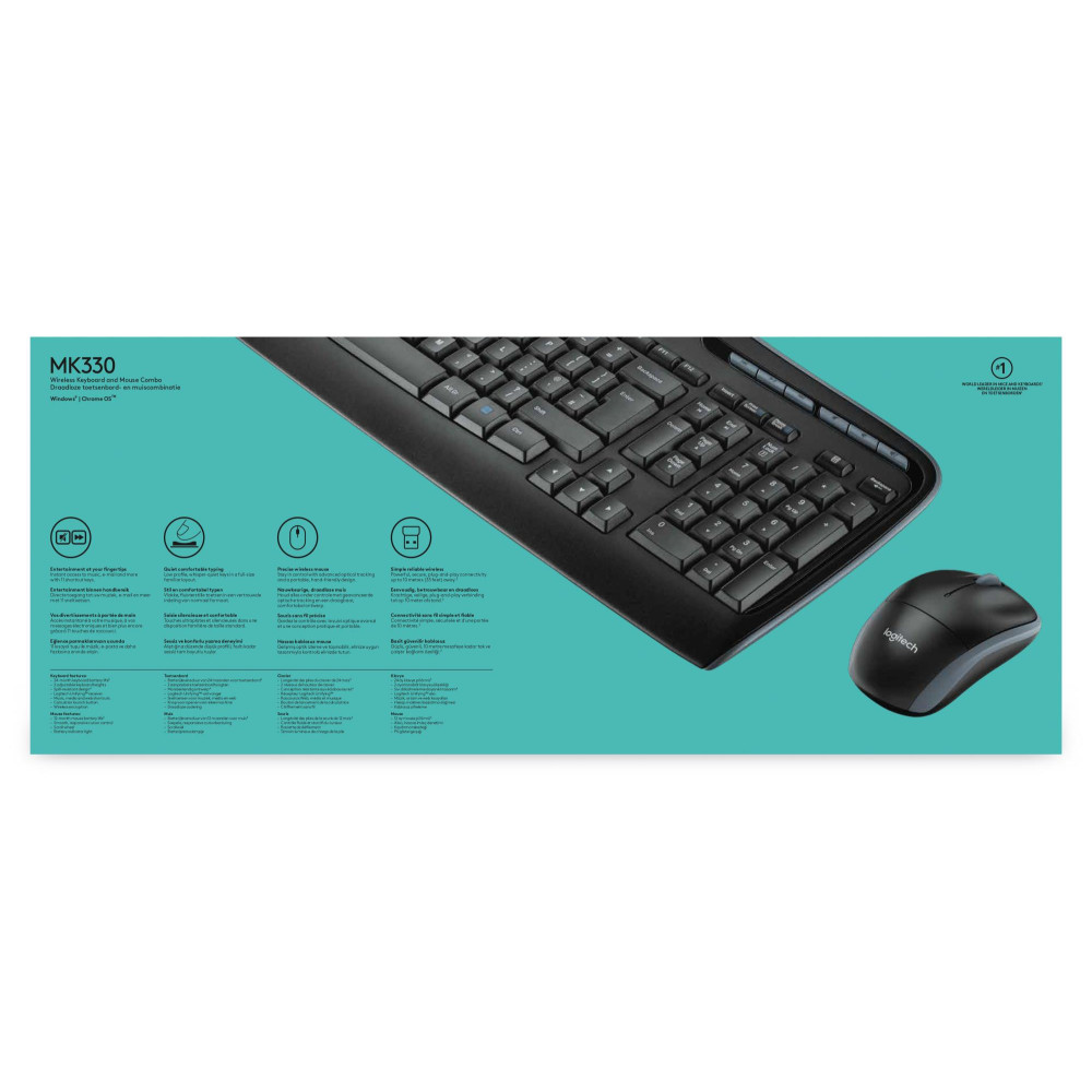 KEYBOARD +MOUSE COMBO MK330/ENG 920-003989 LOGITECH