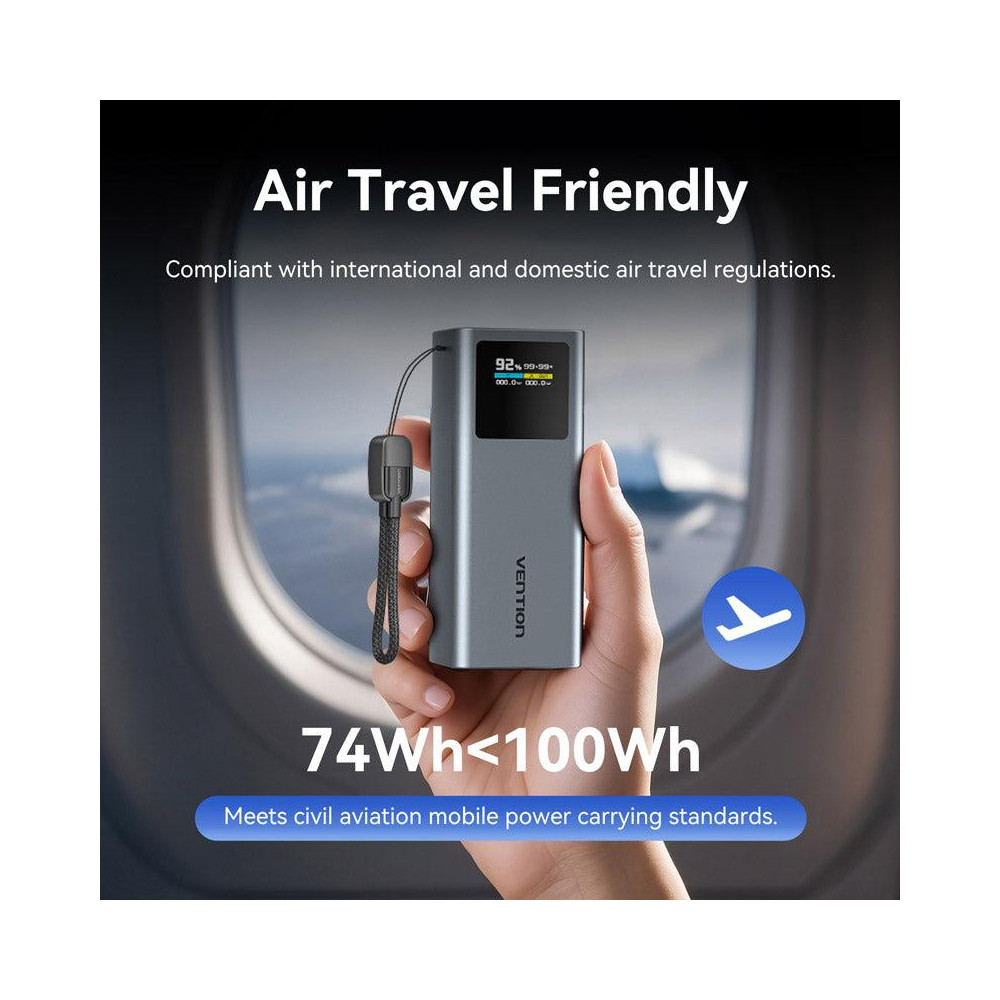POWER BANK USB 20000MAH 100W/FKCH0 VENTION