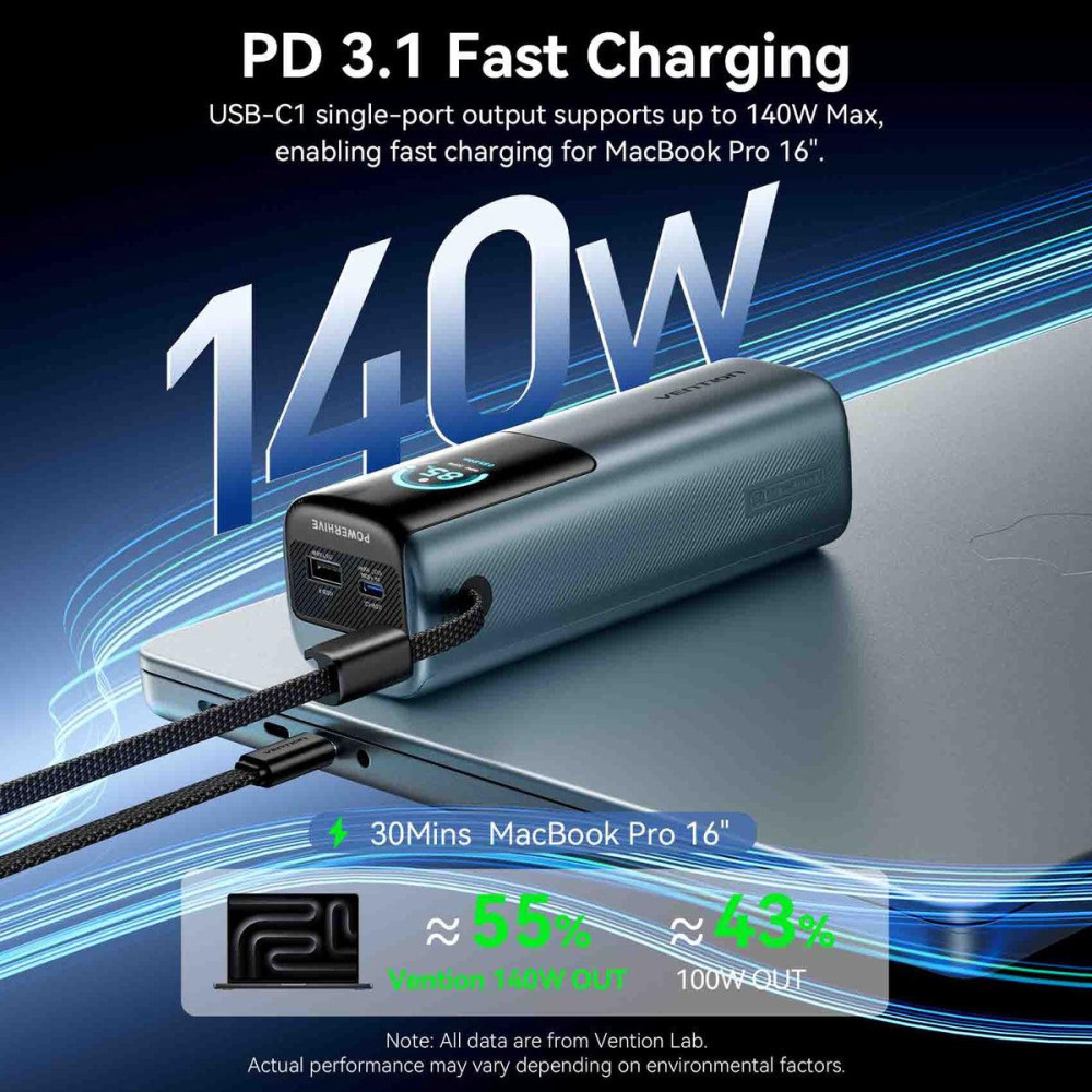 POWER BANK USB 27000MAH 200W/FKGH0 VENTION