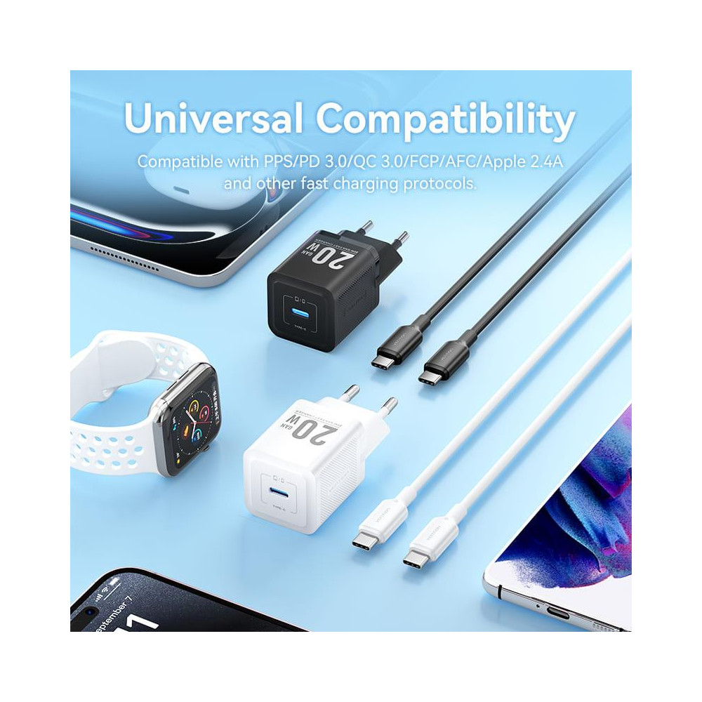 MOBILE CHARGER WALL USB-C/20W TZ-FEPW0-EU-01 VENTION