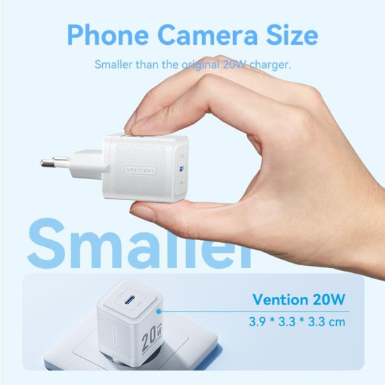 MOBILE CHARGER WALL USB-C/20W TZ-FEPW0-EU-01 VENTION