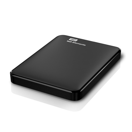 External HDD WESTERN DIGITAL Elements Portable 1TB USB 3.0 Colour Black WDBUZG0010BBK-WESN