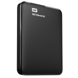 External HDD WESTERN DIGITAL Elements Portable 1TB USB 3.0 Colour Black WDBUZG0010BBK-WESN