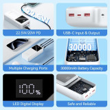 POWER BANK USB 30000MAH 22.5W/BLACK FHMB0 VENTION