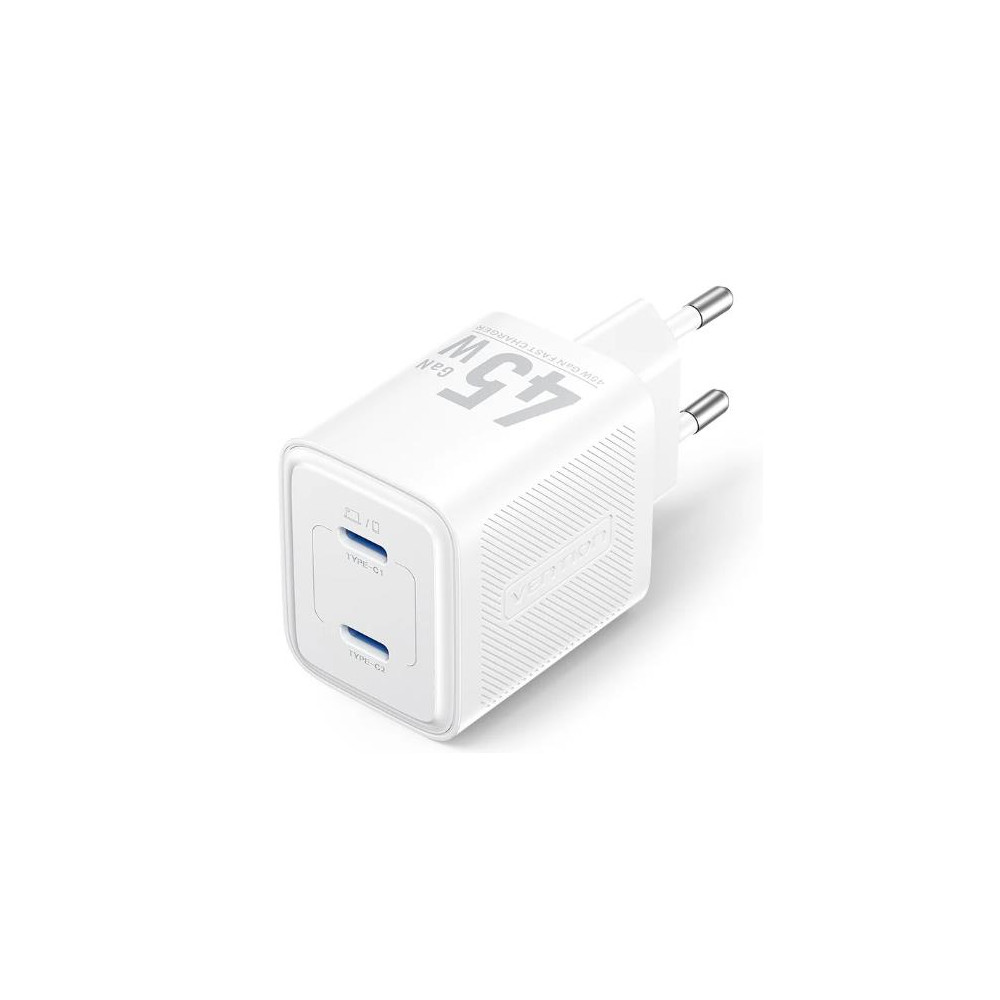 MOBILE CHARGER WALL 45W USB-C/2P WHITE FEFW0-EU VENTION