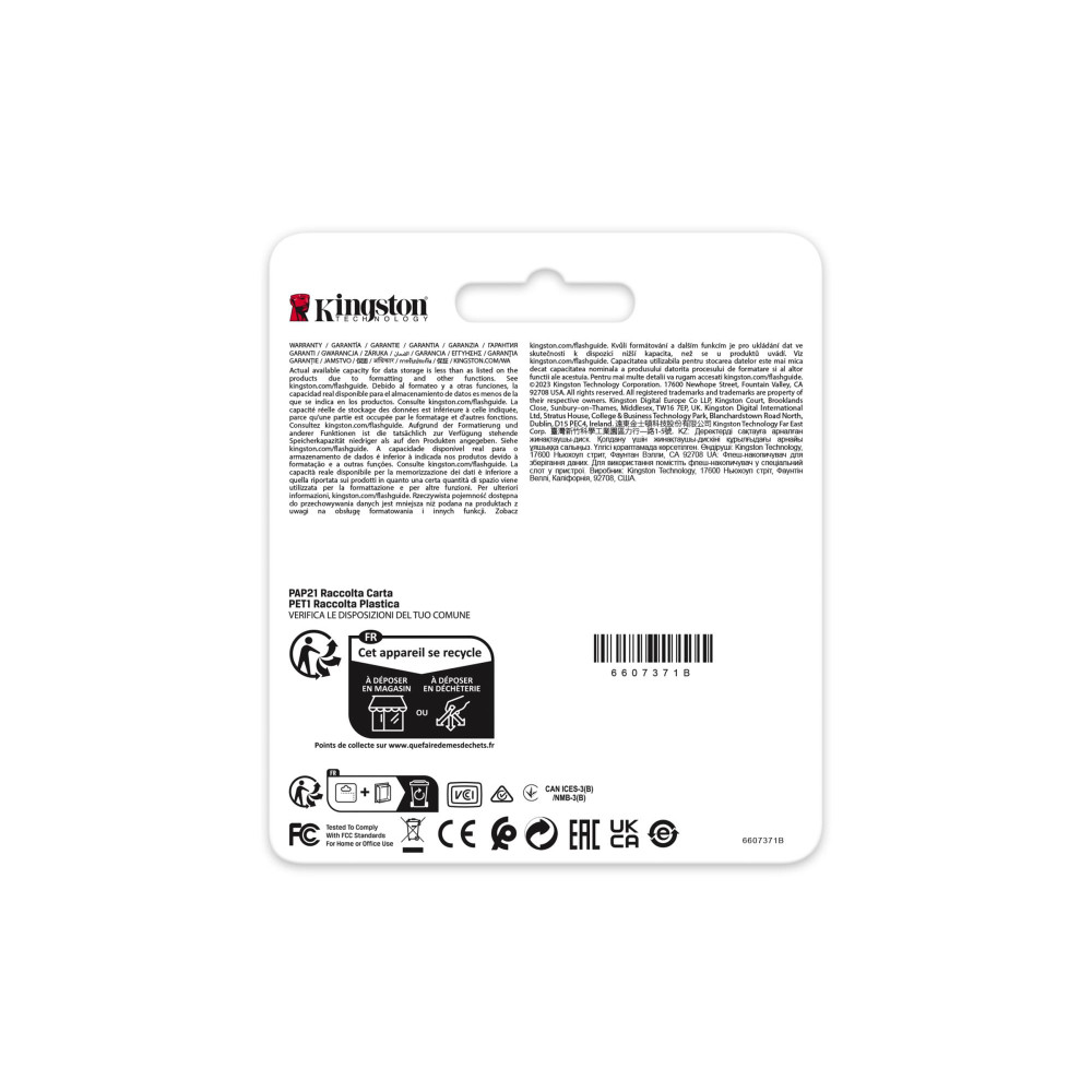 MEMORY SDHC 16GB C10/SDIT/16GB KINGSTON