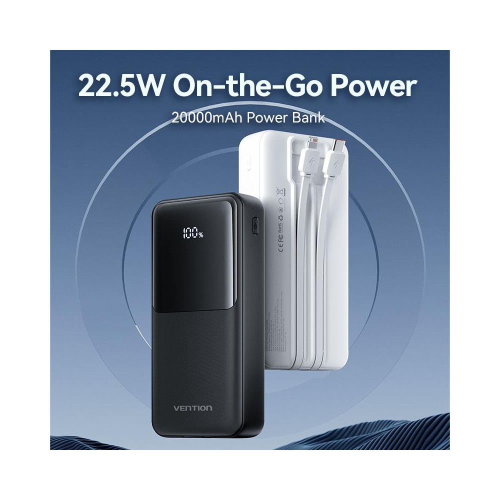 POWER BANK USB 20000MAH 22.5W/WHITE FHPW0 VENTION