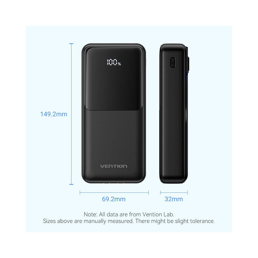 POWER BANK USB 20000MAH 22.5W/WHITE FHPW0 VENTION