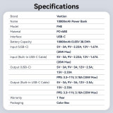POWER BANK USB 10000MAH 35W/MINI BEIGE FHEN0 VENTION