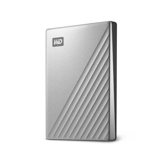 External HDD WESTERN DIGITAL My Passport Ultra 2TB USB 3.0 USB-C Colour Silver WDBC3C0020BSL-WESN