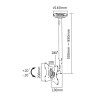 TV SET ACC CEILING MOUNT 10-40/FPMA-C060BLACK NEOMOUNTS