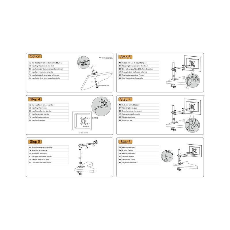 TV SET ACC DESK MOUNT 10-24"/FPMA-D1330SILVER NEOMOUNTS