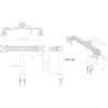 TV SET ACC DESK MOUNT BLACK/19-27" FPMA-D700D NEOMOUNTS