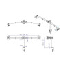 TV SET ACC DESK MOUNT BLACK/19-27" FPMA-D700D3 NEOMOUNTS