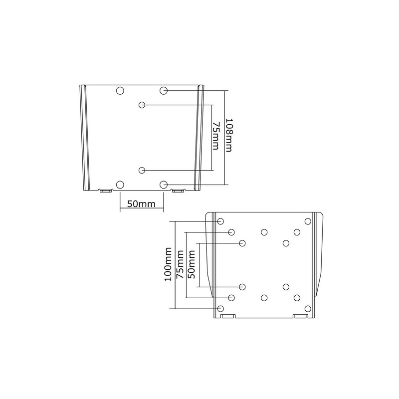 TV SET ACC WALL MOUNT SILVER/10-30" FPMA-W25 NEOMOUNTS