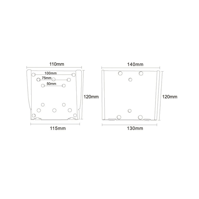 TV SET ACC WALL MOUNT SILVER/10-30" FPMA-W25 NEOMOUNTS