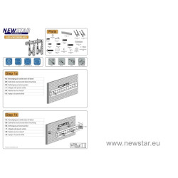 TV SET ACC WALL MOUNT BLACK/LED-VW1000BLACK NEOMOUNTS