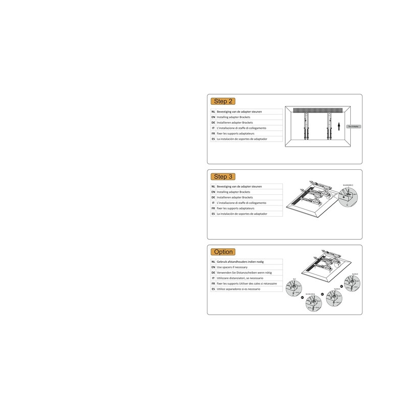 TV SET ACC WALL MOUNT BLACK/LED-VW1000BLACK NEOMOUNTS