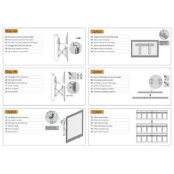 TV SET ACC WALL MOUNT BLACK/LED-VW1000BLACK NEOMOUNTS