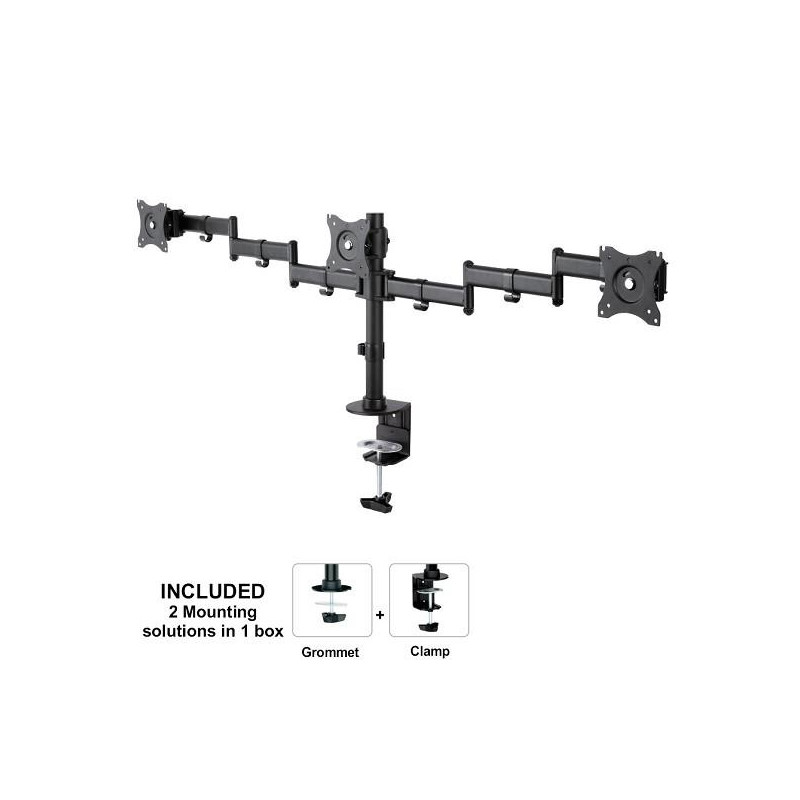 MONITOR ACC DESK MOUNT 10-27"/NM-D135D3BLACK NEOMOUNTS