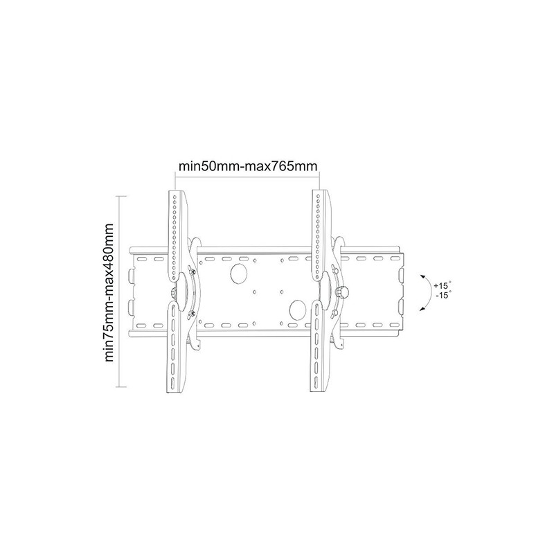TV SET ACC WALL MOUNT SILVER/32-70" PLASMA-W200 NEOMOUNTS