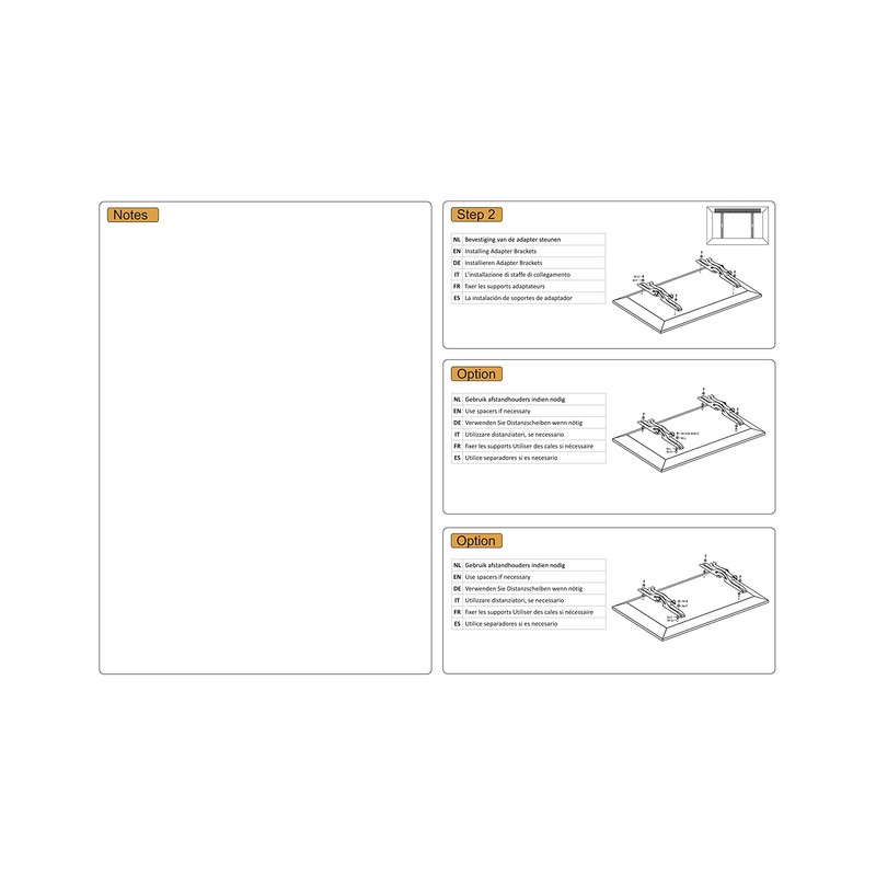 TV SET ACC WALL MOUNT SILVER/32-70" PLASMA-W200 NEOMOUNTS