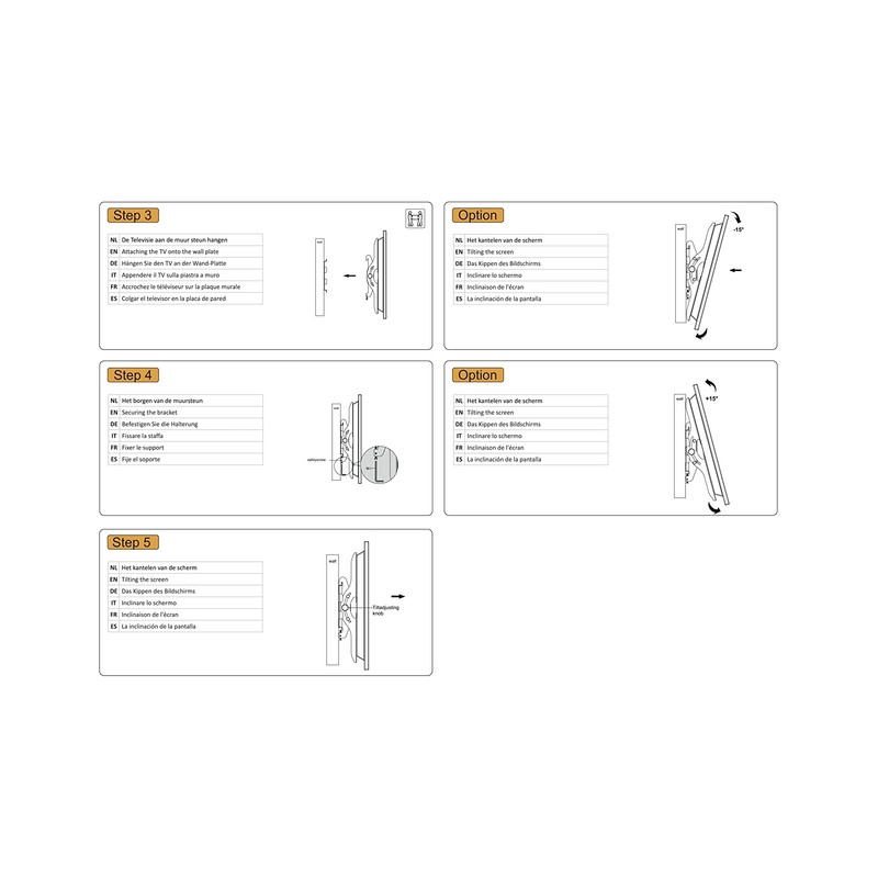 TV SET ACC WALL MOUNT SILVER/32-70" PLASMA-W200 NEOMOUNTS